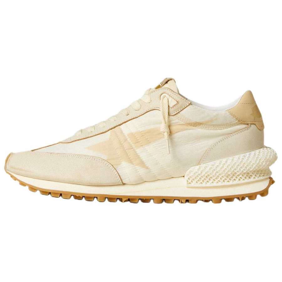 Golden Goose RUNNING MARATHON Cow Leather Low top Casual Shoes Men's Beige
