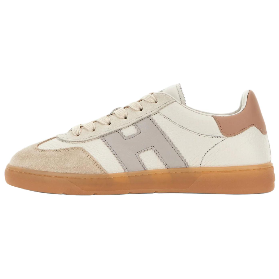 HOGAN Cool Leather, Suede Low top Skateboard Shoes Women's Gray