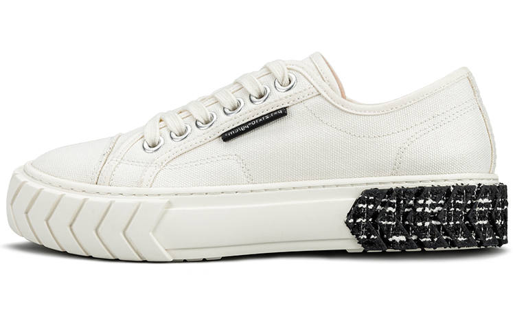 Both Both Canvas Shoes Unisex Low Top Black/White