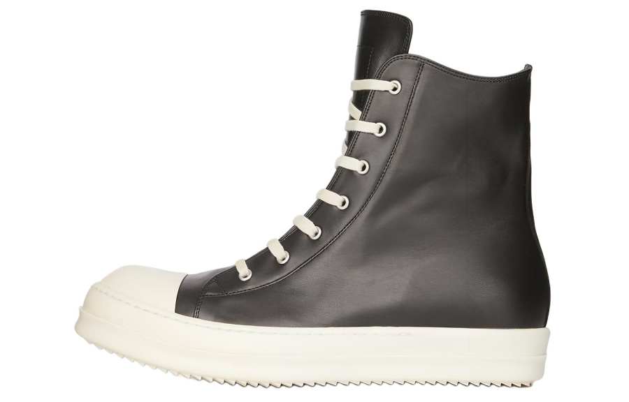 RICK OWENS Lido High Sneaks Black Milk