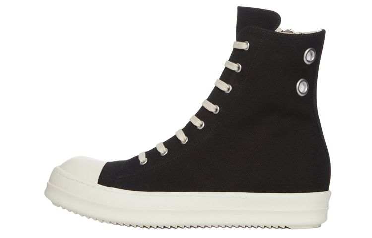 Rick Owens DRKSHDW Sneaks High Black Milk Women's