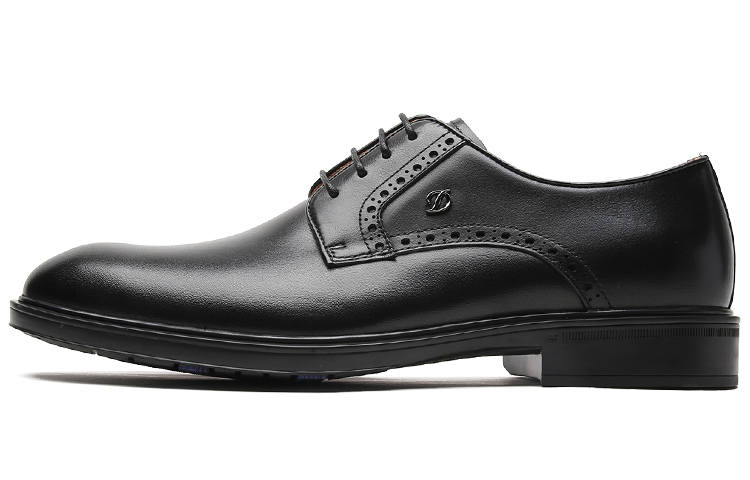 S.T.Dupont S. T.DUPONT Cow Leather Dress Shoes Men's Black