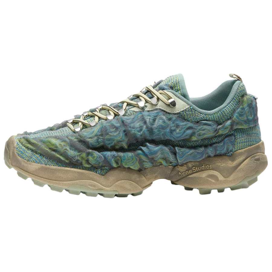 Acne Studios Acne Studios Bubba Fabric Low top Casual Shoes Men's Blue Green