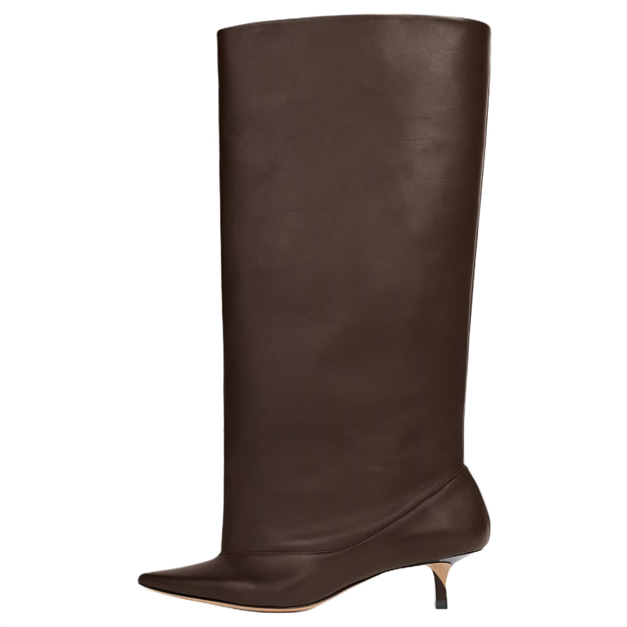 Jacquemus Tourni Knee high Boots 4.5cm Women's Dark Brown