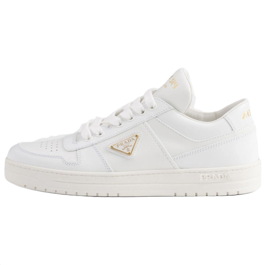 PRADA PRADA Downtown Leather Low top Skateboard Shoes Women's White