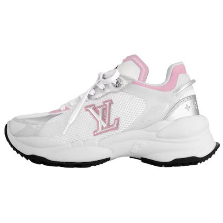 LOUIS VUITTON Run 55 Low top Sports Casual Shoes Women's White Pink