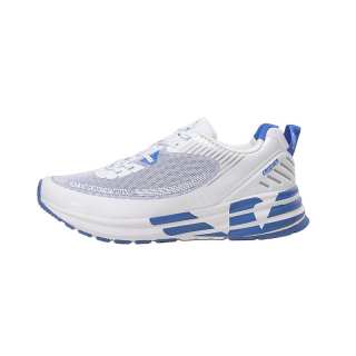 EMPORIO ARMANI EA7 Fabric Low top Sports Casual Shoes Unisex White Blue