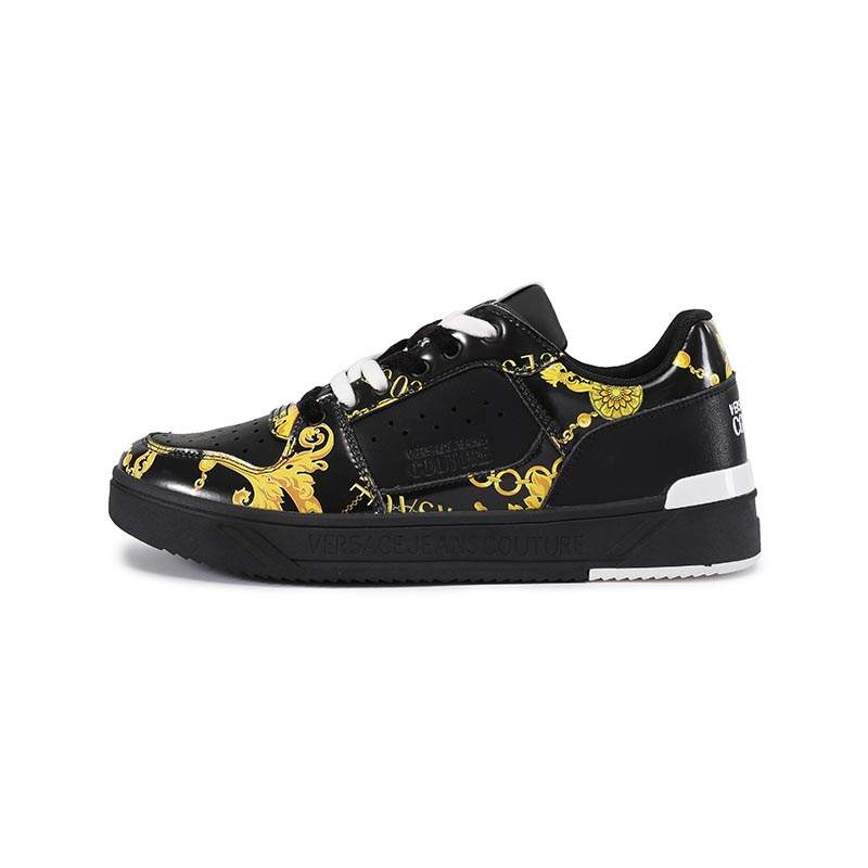 VERSACE JEANS COUTURE Floral Printed Lace Up Sneakers