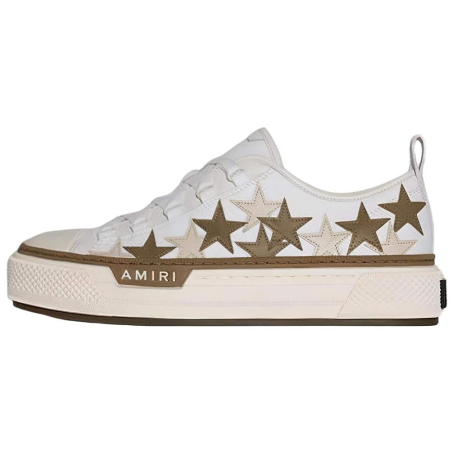 AMIRI Women's Stars Court Low 'White Brown'