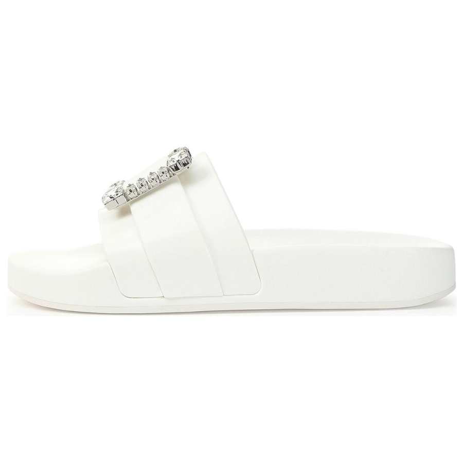 SERGIO ROSSI Slide Slippers Women's White