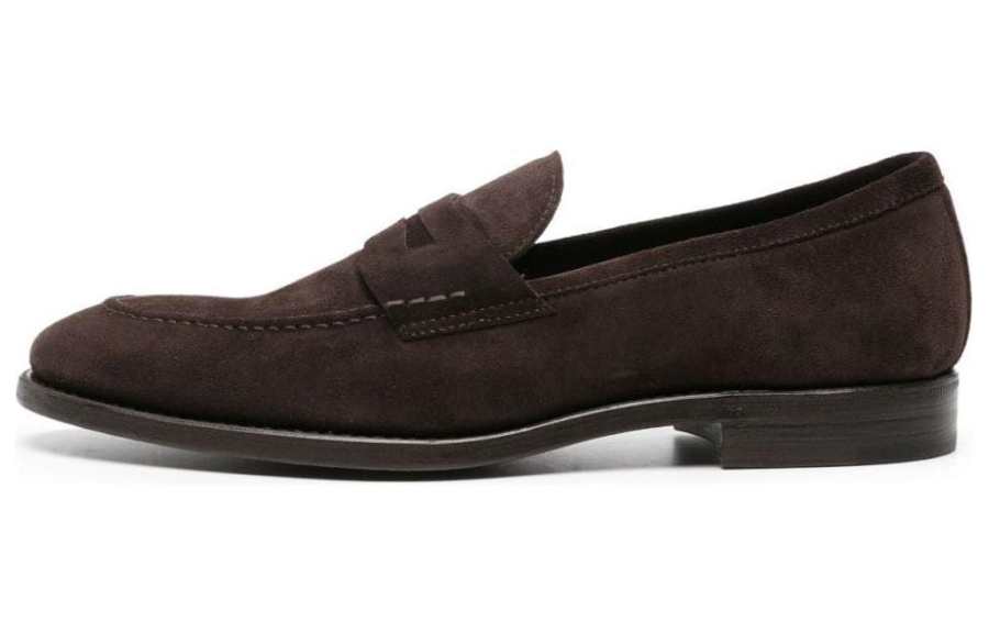 Henderson Baracco almond-toe suede loafers