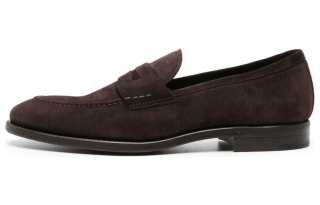 Henderson Baracco almond-toe suede loafers