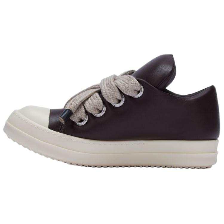 RICK OWENS RICK OWENS/RO Jumbolaced Leather Low top Skateboard Shoes Women's Umber