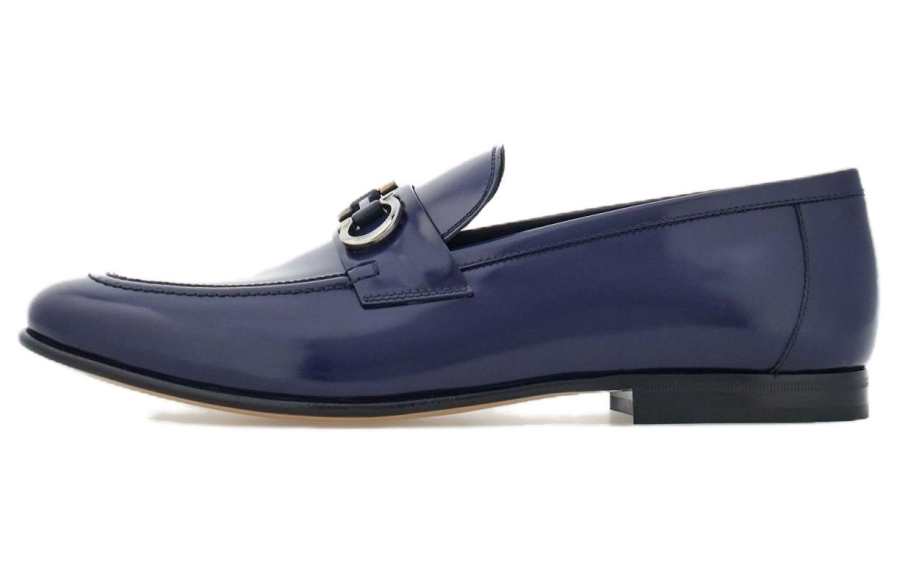 Ferragamo FERRAGAMO Gancini-plaque Leather Loafers