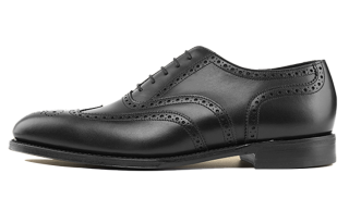 LOAKE Top Grain Cow Leather Men's Casual Shoes Men's Black