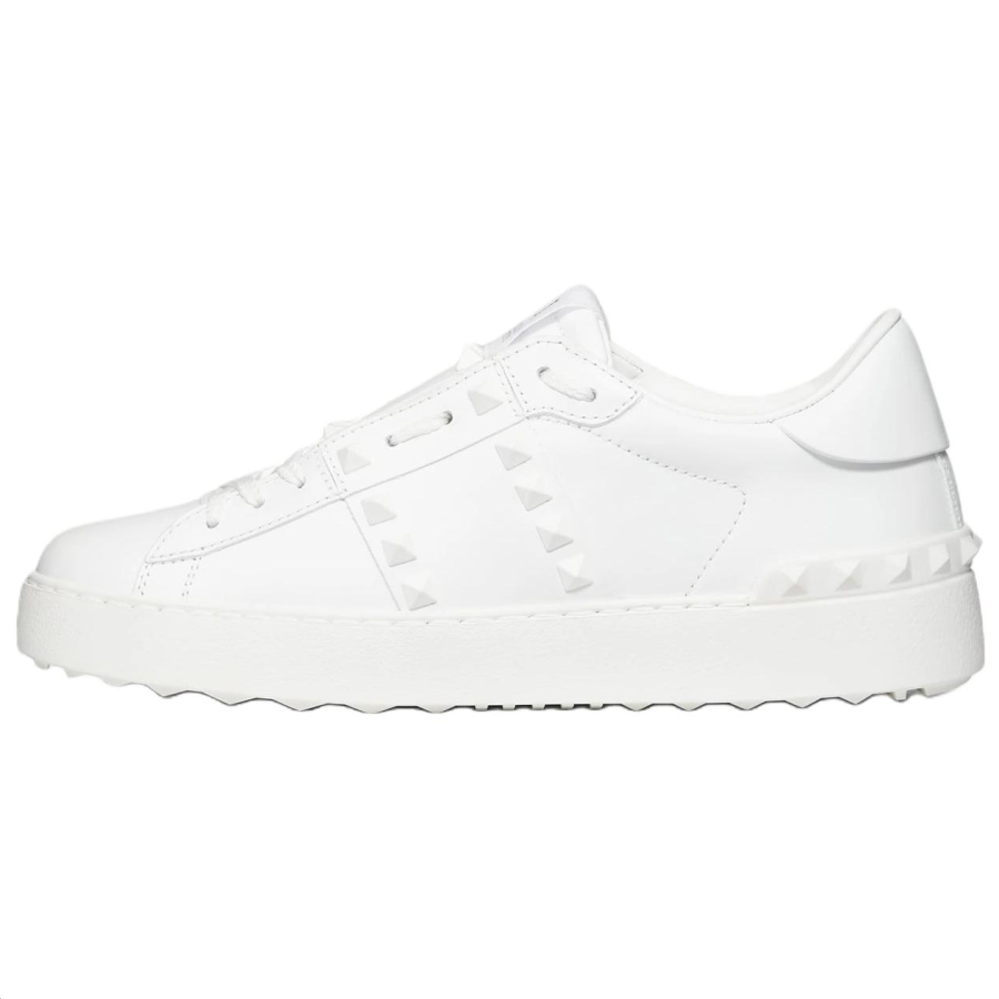 Valentino Rockstud Untitled Sports Low top Stylish Skateboarding Shoes Women's White