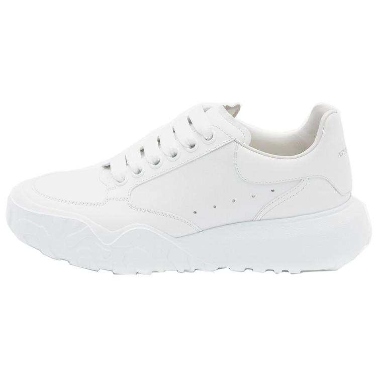 Alexander McQueen Court Trainers White Leather Women's