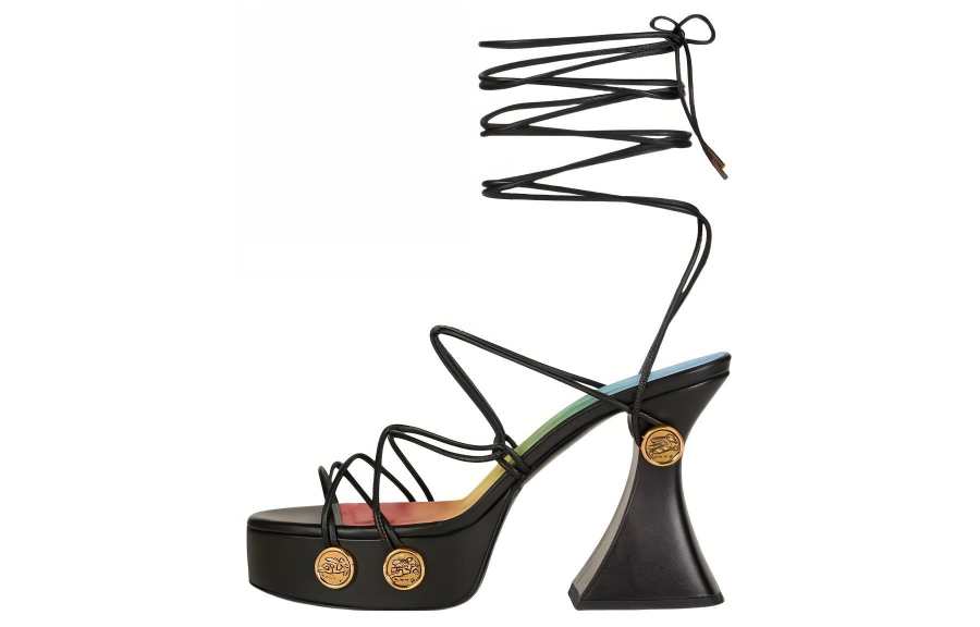 ETRO Tie-fastening Platform Sandals