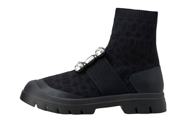 Roger Vivier Roger Vivier Crystal-embellished Sock-style Boots