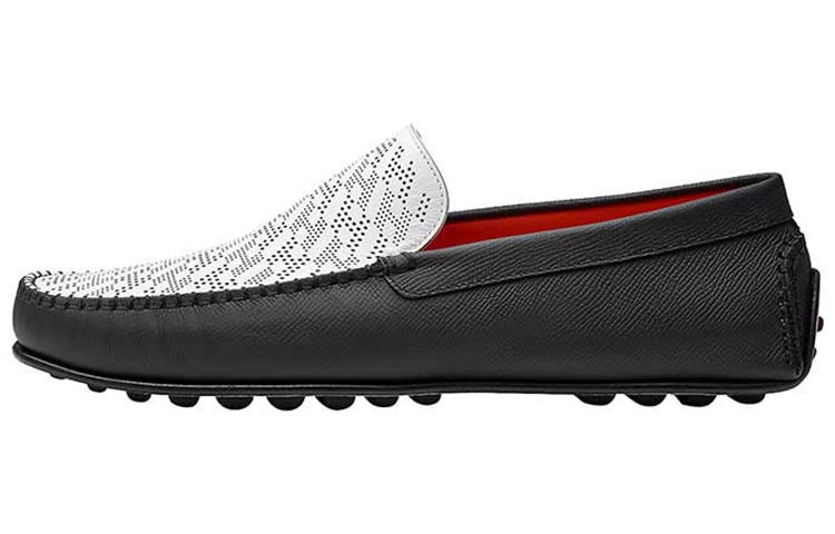 HERMES HERMES Come Loafers Women's Black White