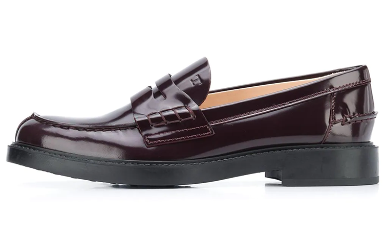 TOD'S Logo Penny Loafers Women's