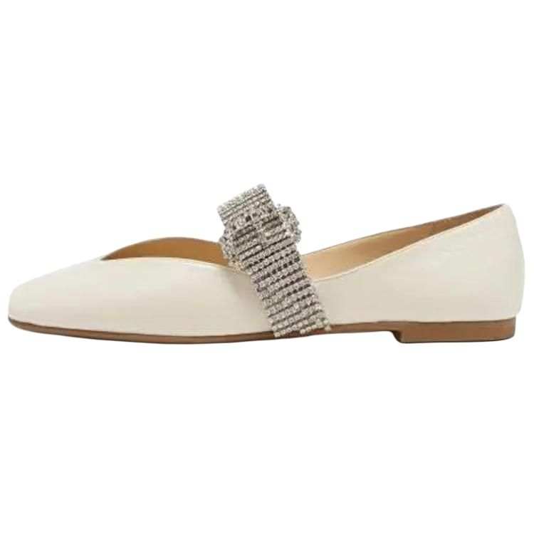 Jimmy Choo Krista Leather Women's Casual Shoes Women's White