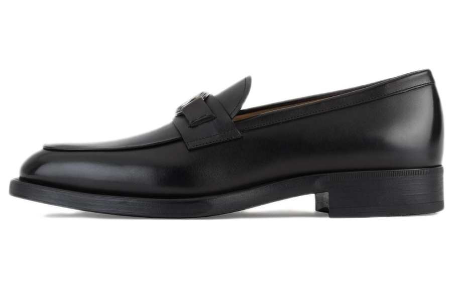 Giorgio Armani Logo-plaque Detail Loafers