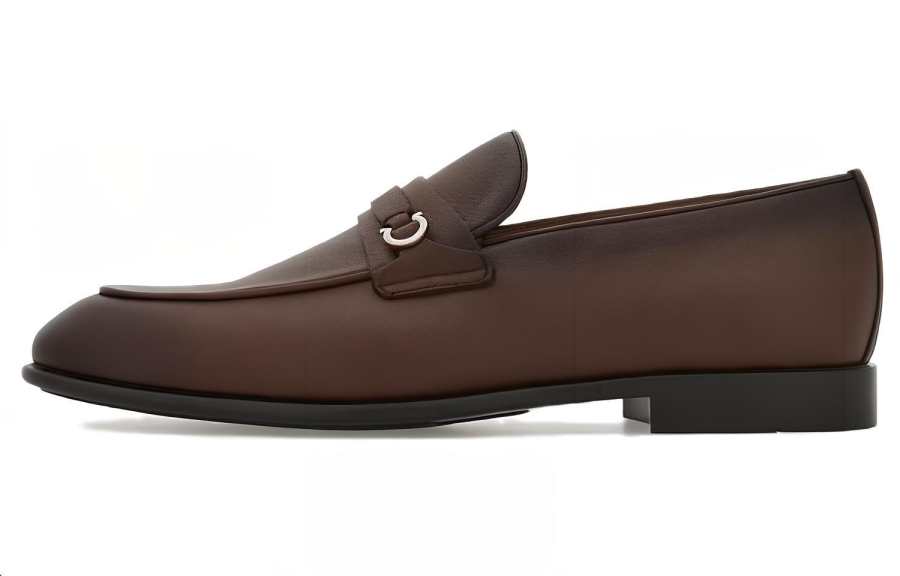 Ferragamo FERRAGAMO Gancini-buckle Leather Loafers