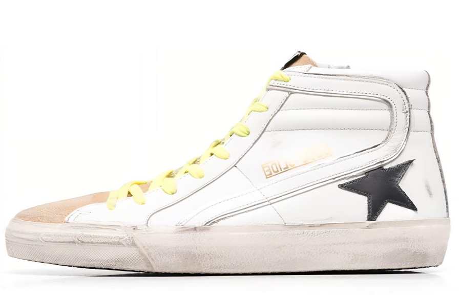 Golden Goose Slide Stylish Skateboarding Shoes Men's White