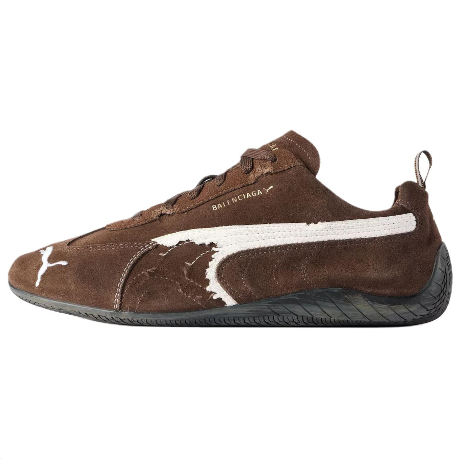 Balenciaga x PUMA Speedcat Thin Sole Shoes, German Army Trainers, Racing Shoes Low top Casual Shoes Unisex Brown