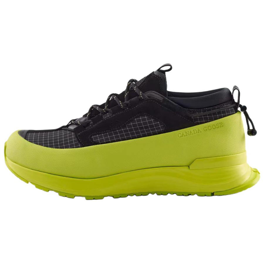 Canada Goose Glacier Trail Leather, Textile Low top Casual Shoes Men's Black