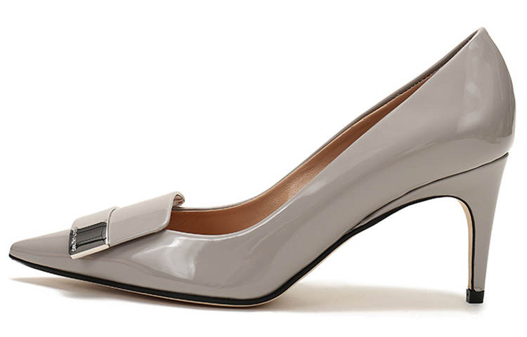 SERGIO ROSSI Slim Heel High Heels 7.5cm Women's Gray