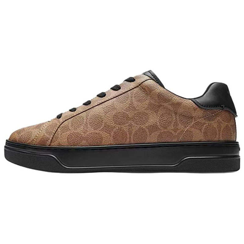 COACH COACH Leather Low top Skateboard Shoes Men's Brown