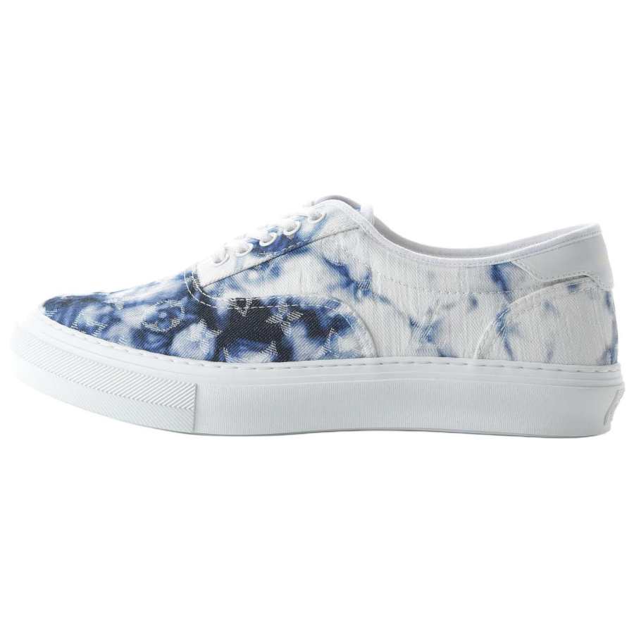 LOUIS VUITTON Trocadero Monogram Low top Skateboard Shoes Men's Marine Blue