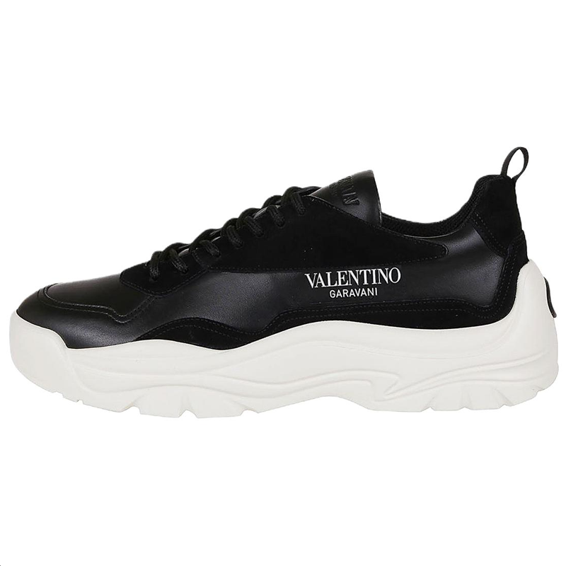 Valentino Gumboy GARAVANI Low top Casual Shoes Men's Black White