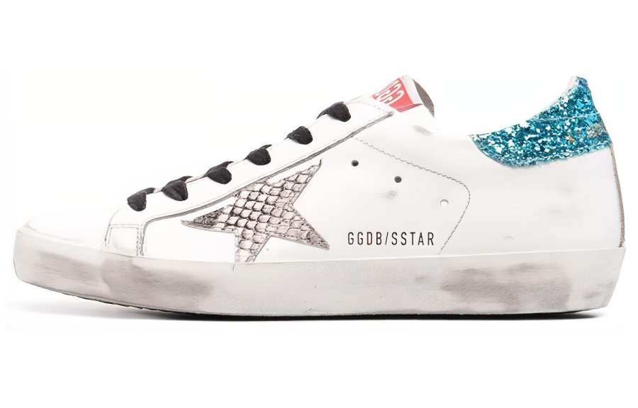 Golden Goose Super Star Cow Leather Low top Stylish Skateboarding Shoes Women's White