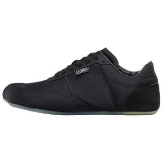 MM6 Maison Margiela Satin Factory Cow Split Leather Low top Casual Shoes Women's Black