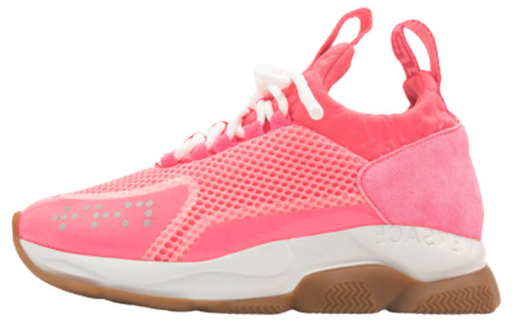 VERSACE Cross Chainer Abrasion Resistant Abrasion Resistant Mid top Sports Casual Shoes Women's Pink