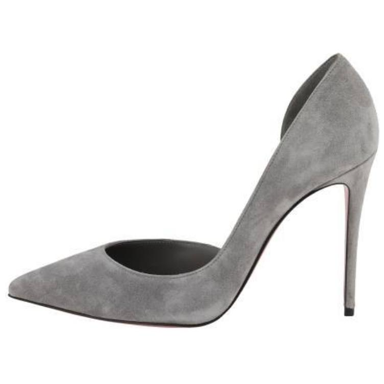 Christian Louboutin CL Iriza Slim Heel High Heels 10cm Women's Gray