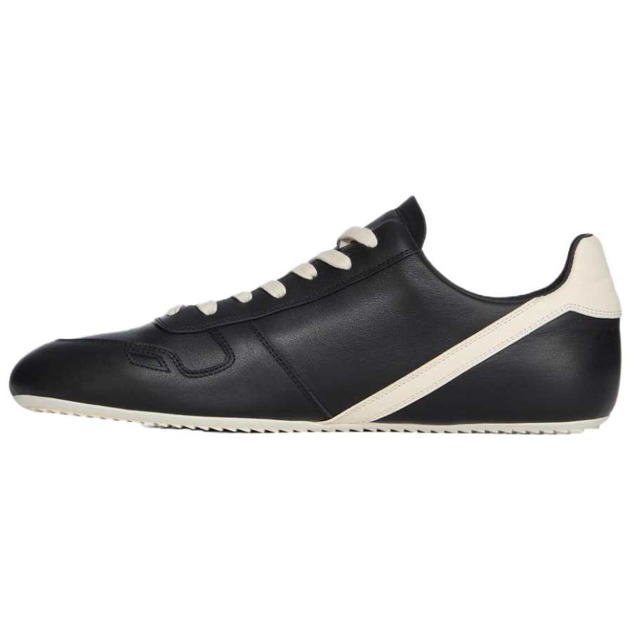 RICK OWENS RICK OWENS/RO RUNNER Collection Cow Leather Low top Casual Shoes Women's Black
