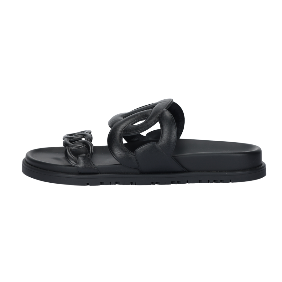 HERMES HERMES Extra Slide Slippers Women's Black