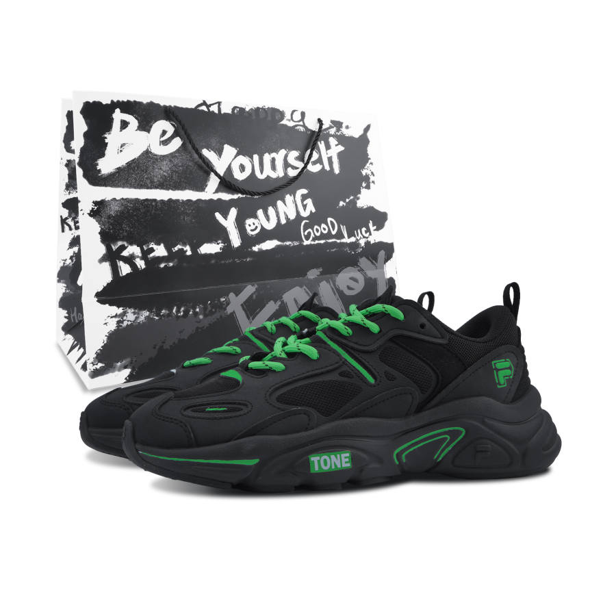 FILA Mars 2 Mars 2.0 Abrasion Resistant Lightweight Height Increasing Low top Casual Shoes Unisex Green
