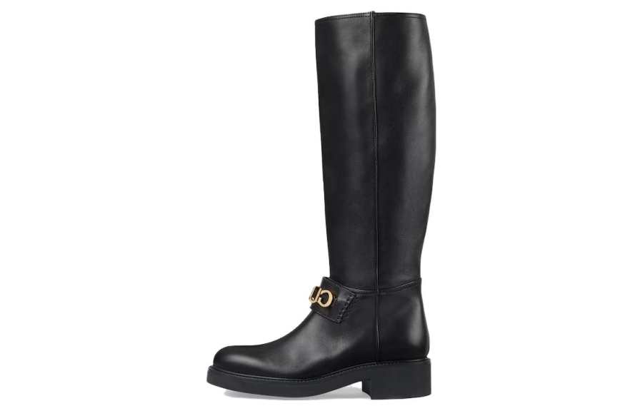 GUCCI Knee high Boots Women's Black