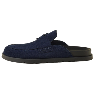 HERMES Go Closed Toe Slippers Men's Marine Blue