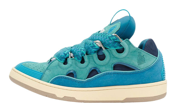 Lanvin Curb Canvas Low top Stylish Skateboarding Shoes Men's Blue