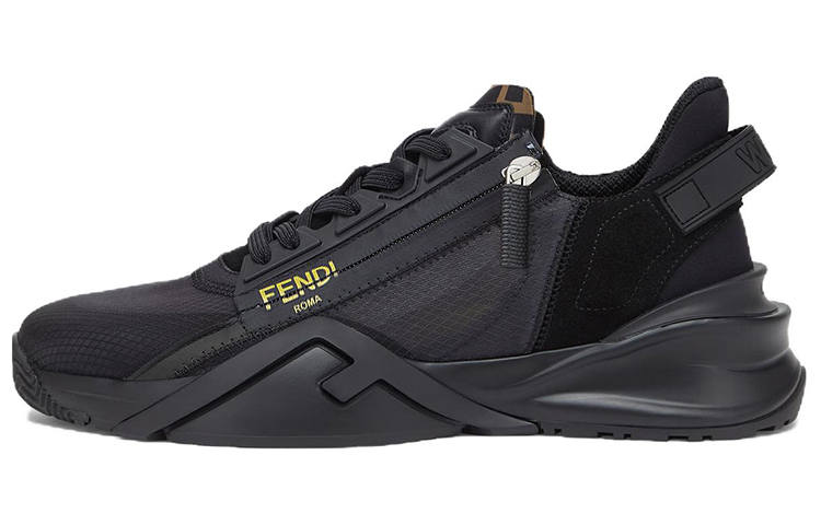FENDI FENDI Nylon Low Top Black