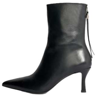 Maje Leather Ankle Boots 7.5cm Women's Black