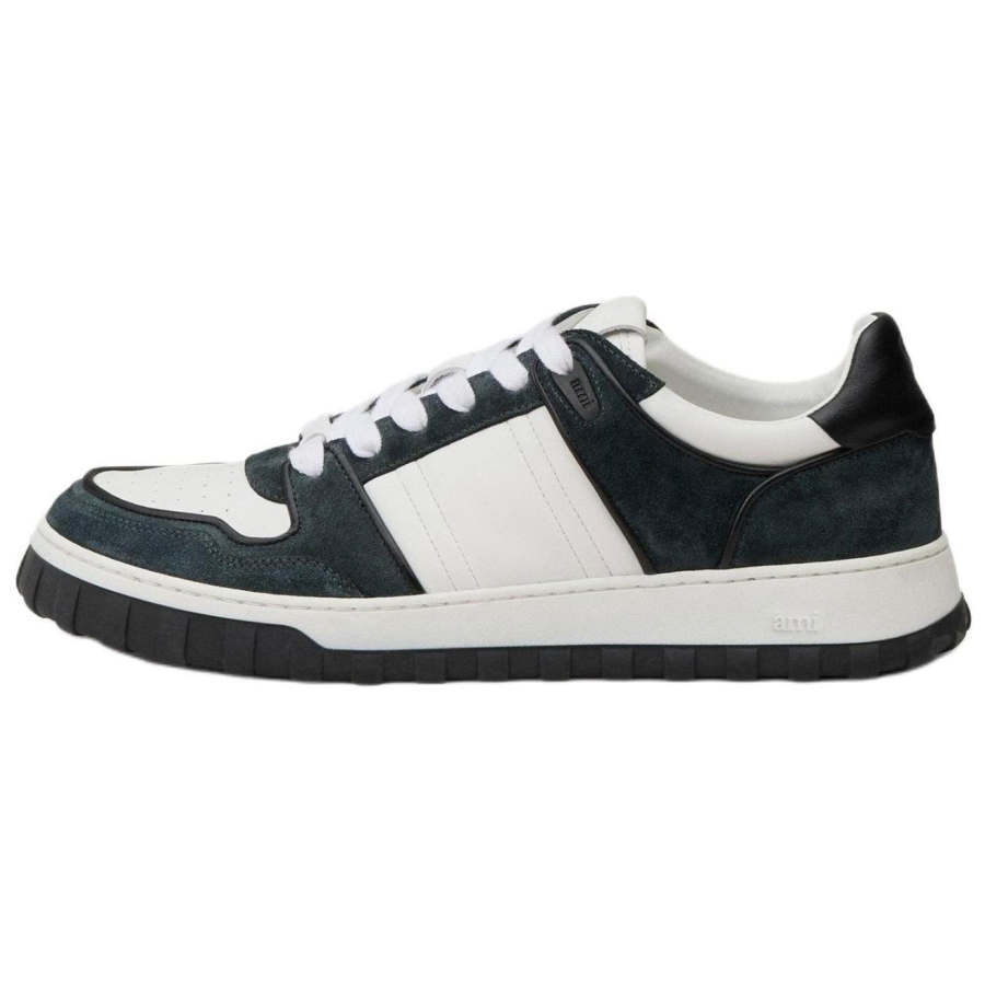 AMIPARIS Walk Leather Low top Skateboard Shoes Men's Black White