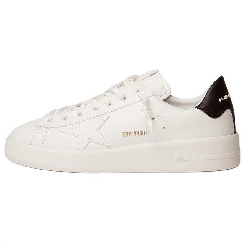 Golden Goose Purestar Stylish Skateboarding Shoes Men's White