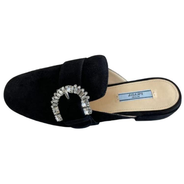 PRADA PRADA Closed Toe Slippers Women's Black